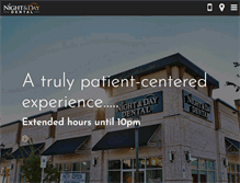 Tablet Screenshot of nightanddaydental.com